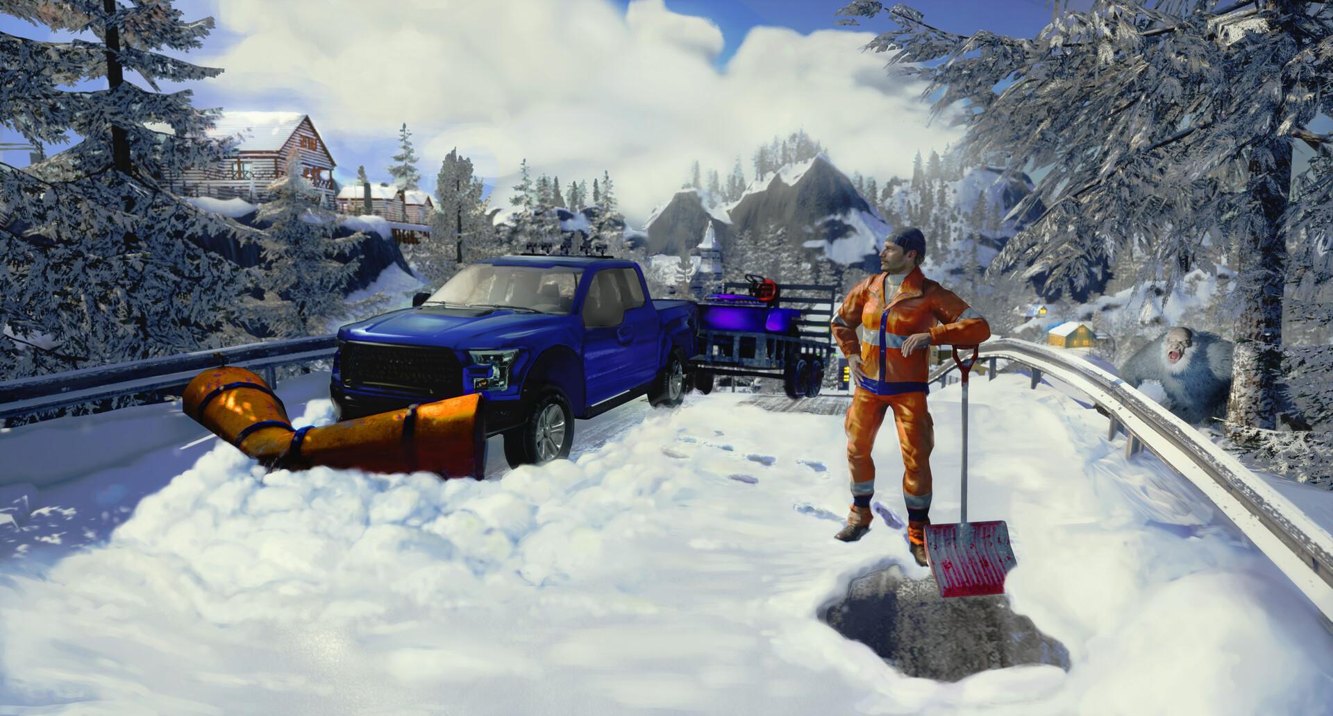 Snow Plowing Simulator screenshot 22