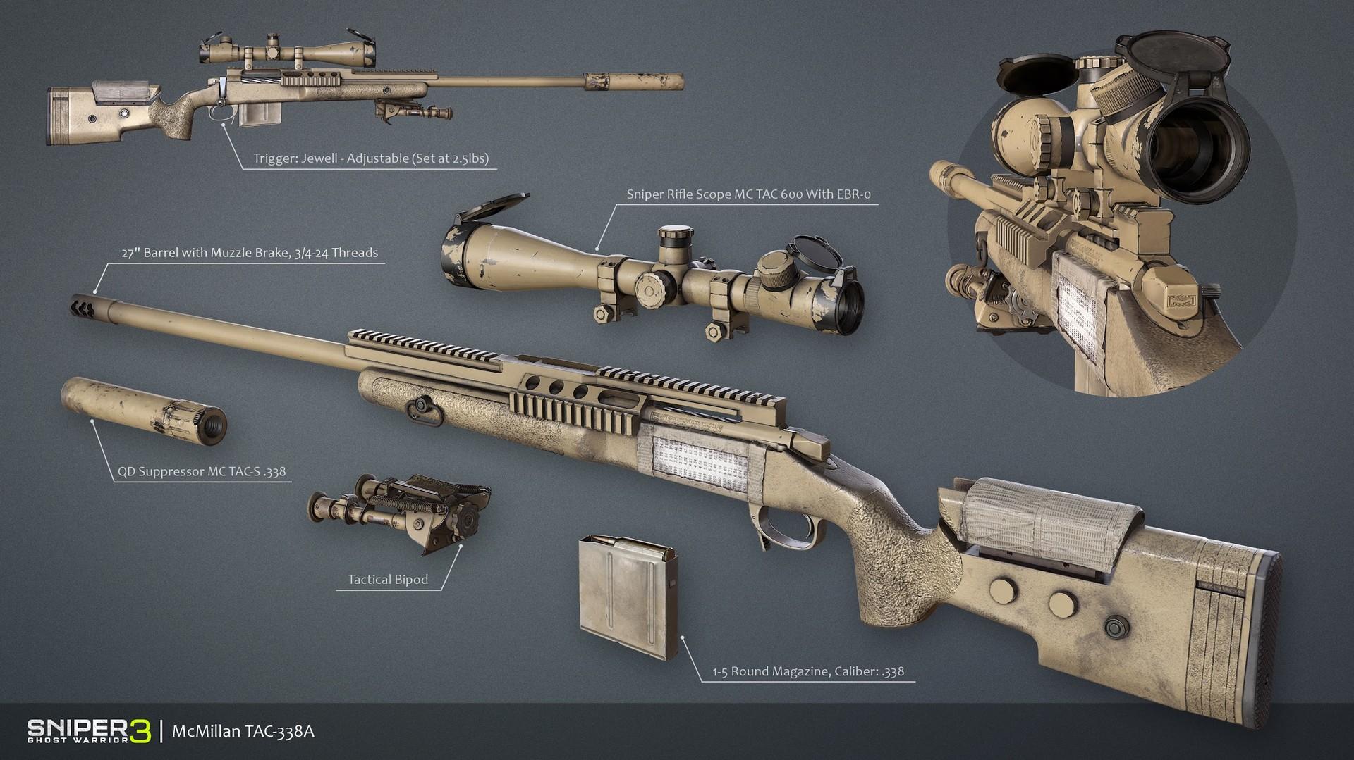 Sniper Ghost Warrior 3 - Sniper Rifle McMillan TAC-338A screenshot 1