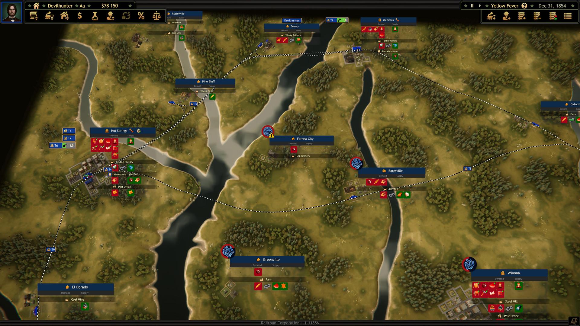 Railroad Corporation - Yellow Fever DLC screenshot 5