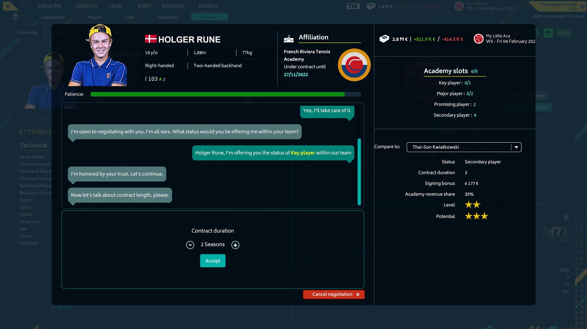 Tennis Manager 2022 screenshot 5