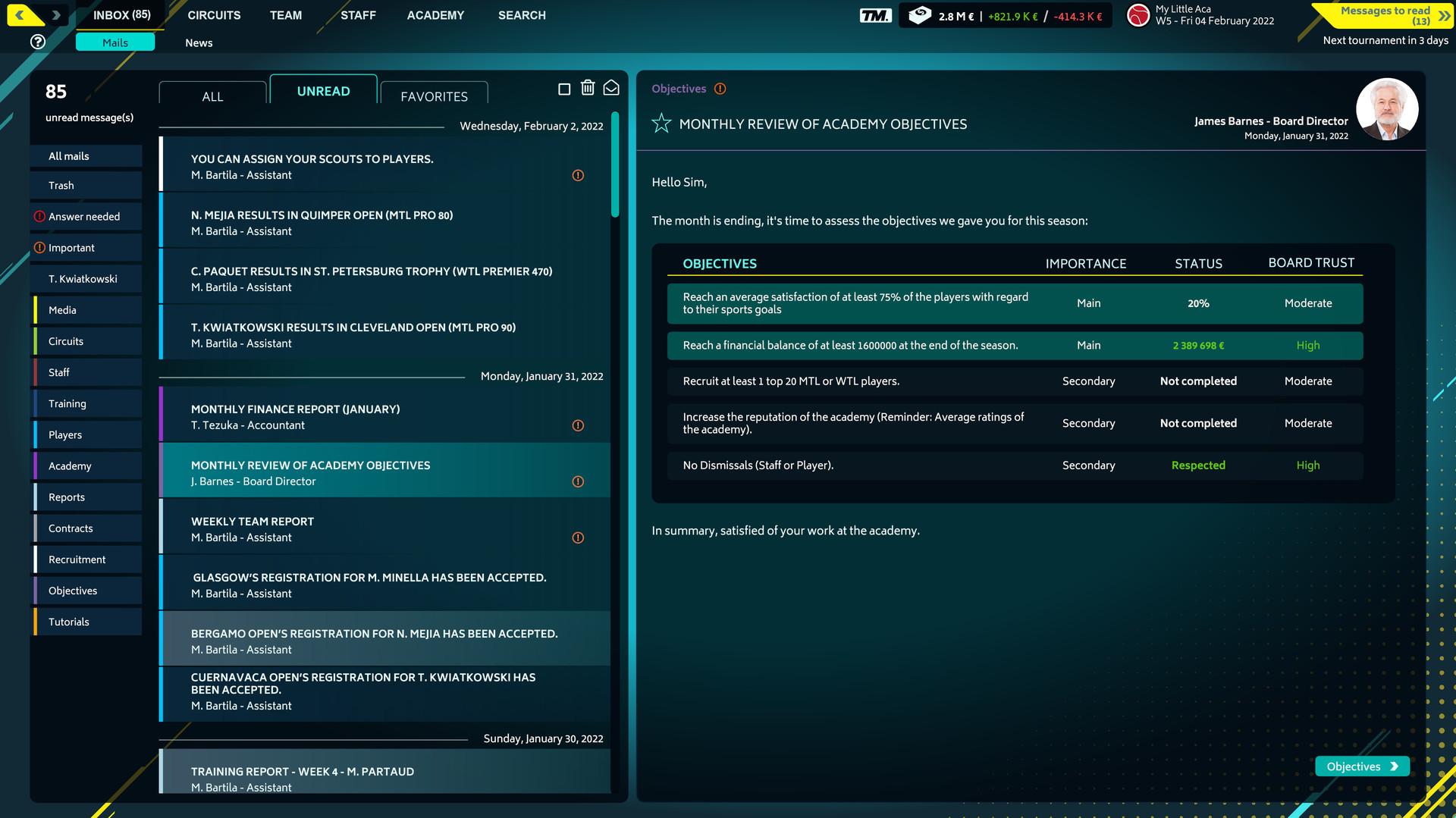 Tennis Manager 2022 screenshot 9
